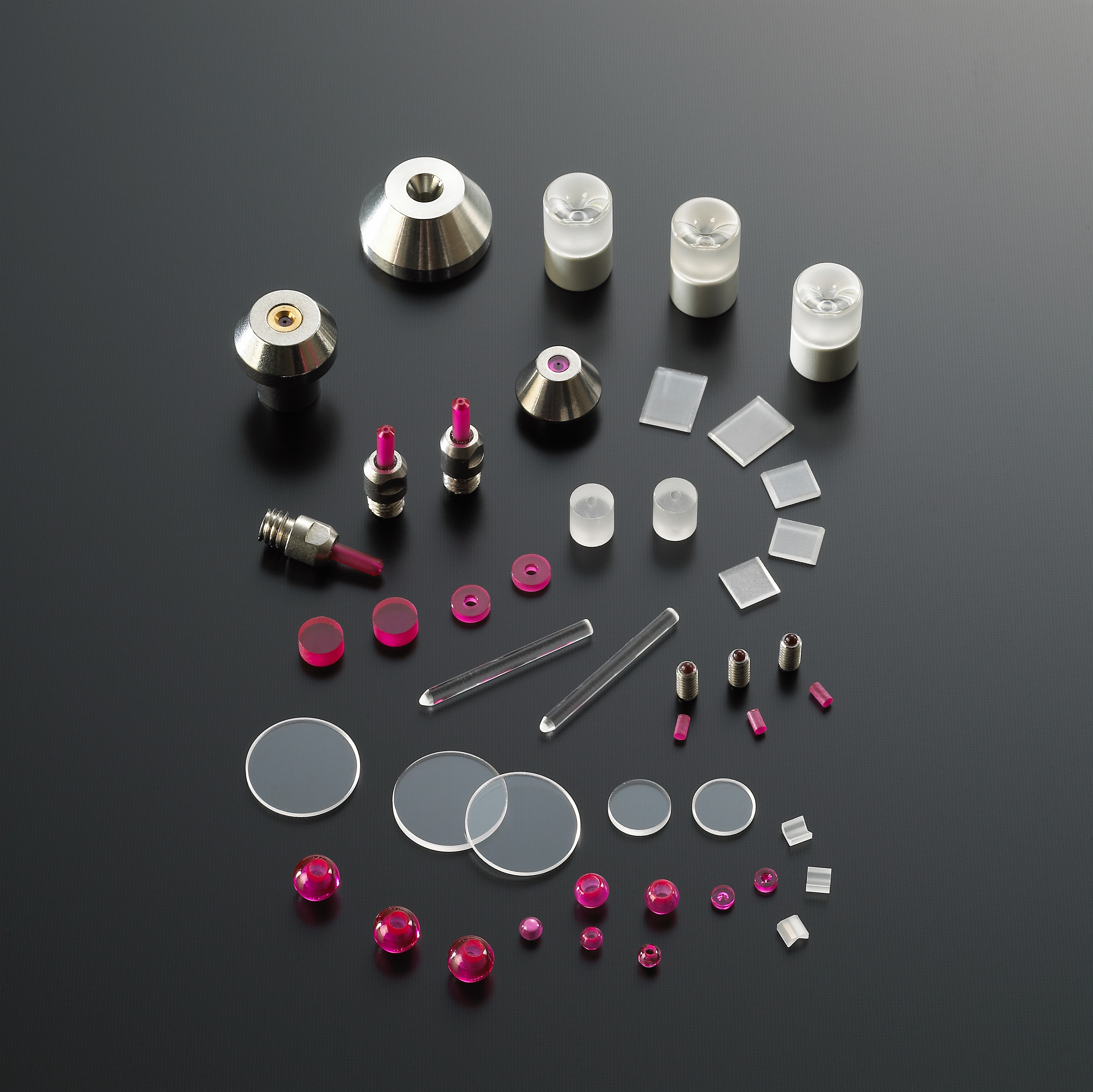 Ruby and sapphire nozzles